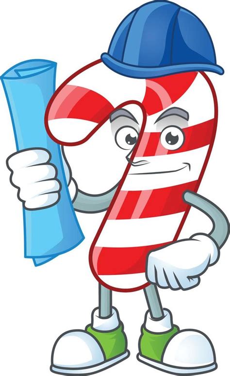 Christmas candy cane cartoon 19142630 Vector Art at Vecteezy