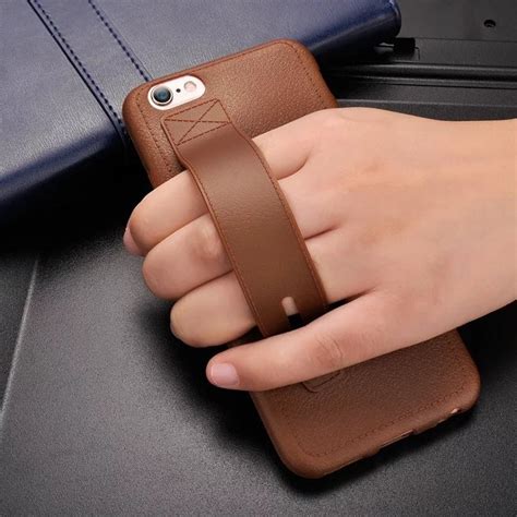 Ekoneda Plain Case For Iphone X Xs Max Xr Case Wrist Strap Business