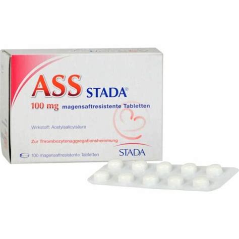 ASS STADA 100 Mg Magensaftresistente Tabletten 100 St PZN 10544066 EBay