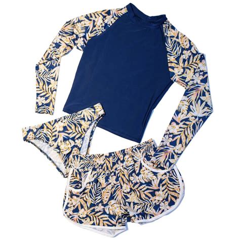 Traje de Baño Pack Playera Short y Bikini para Mujer Relax