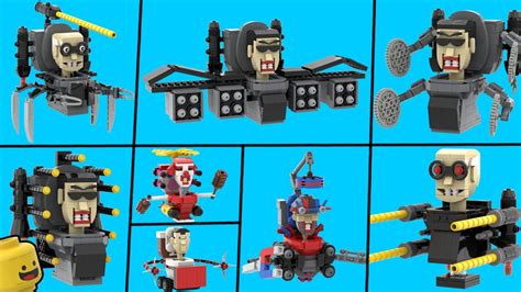 All Skibidi Toilets Lego Gman Clone Vs Scientist Toilet Vs Upgraded