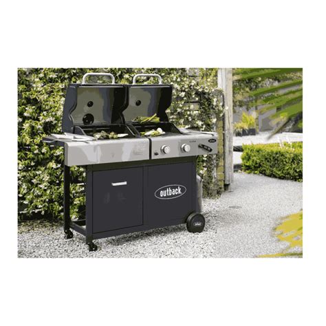 Outback Dual Fuel Braai 2 Burners Gas Charcoal Braai Culture