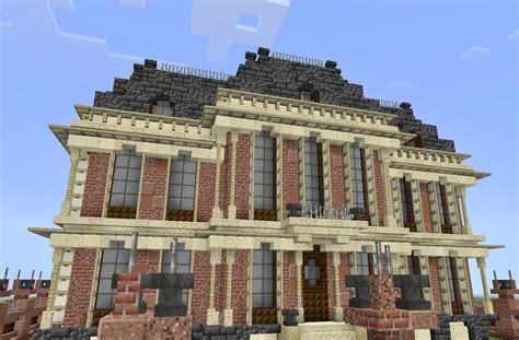 brick house minecraft mansion
