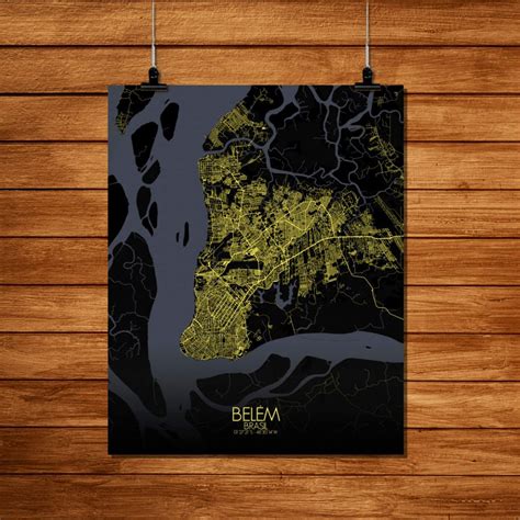 poster  belem brazil mapospheres