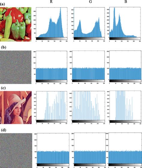 Color Image Encryption Effect A Plain Pepper Image And Its Rgb