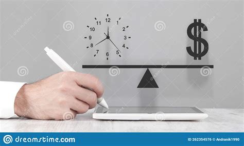 Time and Money Balance. Business Concept Stock Illustration ...