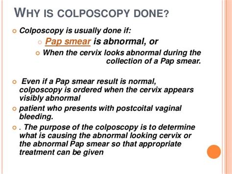 abnormal pap smear colposcopy