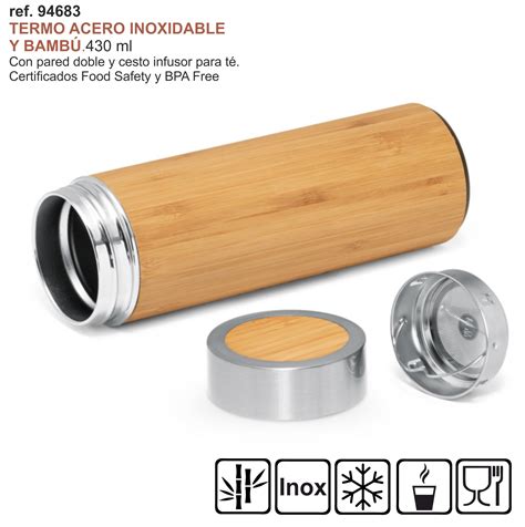 Termo De Bamb Y Acero Inox Ecoreciclat