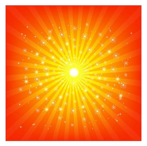 Premium Vector A Yellow And Orange Background With A Sunburst And Stars