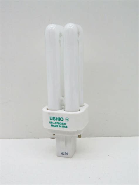 2 Pack Ushio Ufl Cf9d827 Fluorescent 9w Lamp Light Bulb 2700k 2 Pin G23 2 Ebay