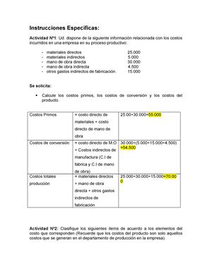 Examen De Costos 2022 1B COSTOS 191 CED BIC Comenzado El Martes 10