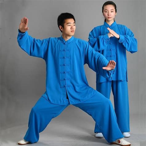 Traditional Chinese Clothing 14 Color Long Sleeved Wushu Taichi Kungfu