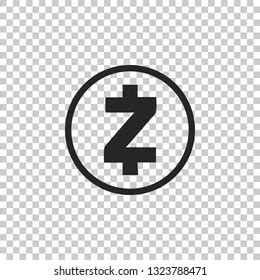 Zcash Iconzcash Cryptocurrency Vectorbit Z Currency Illustration Stock