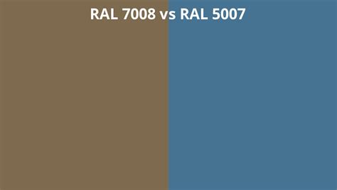 Ral 7008 Vs 5007 Ral Colour Chart Uk