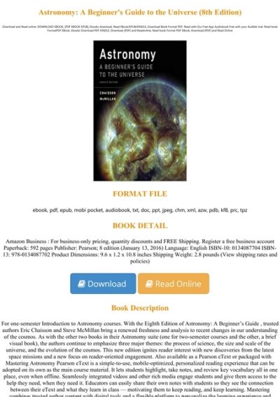 Pdf D O W N L O A D Astronomy A Beginner S Guide To The Universe