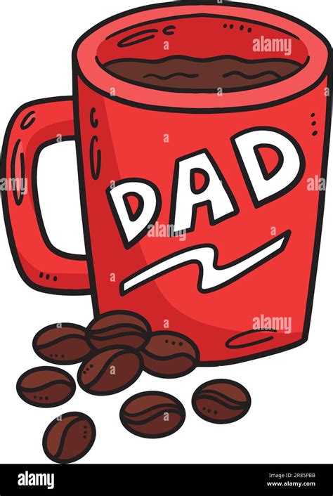 Mug With Coffee And Coffee Beans Cartoon Clipart Stock Vector Image