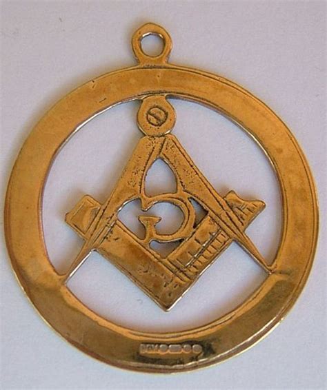 Antiques Atlas 9ct Gold Masonic Pocket Watch Fob As246a508