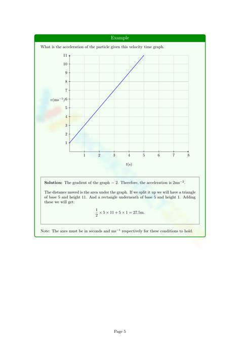 Free Velocity Time Graph Worksheet With Answers Pdf