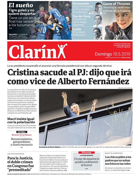 Clarin Argentina 19 De Mayo De 2019 Infobae