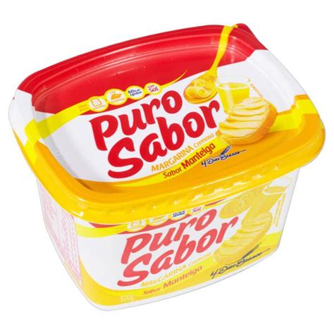 Margarina Manteiga Cremosa Sal Puro Sabor Pote 500g Mercado