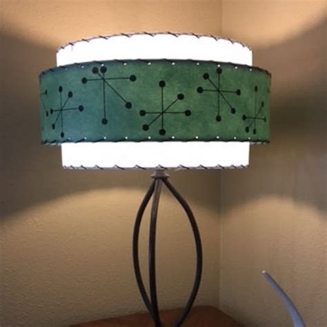 Mid Century Vintage Style Tier Fiberglass Lamp Shade Etsy