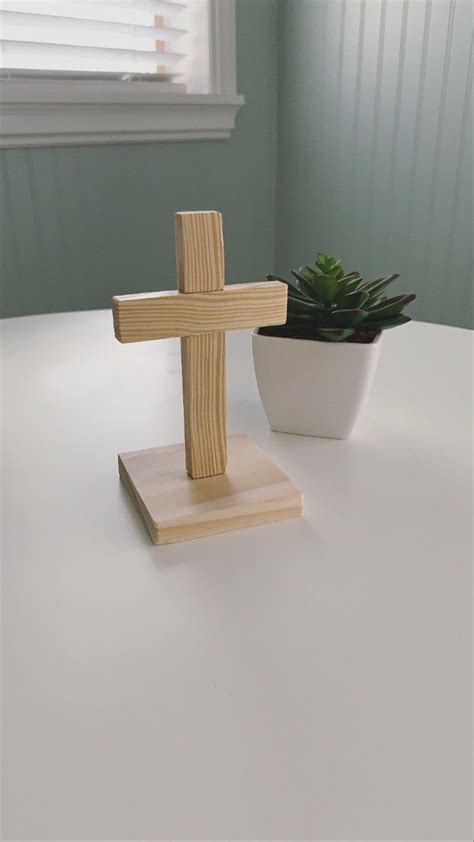 55 Stand Up Cross Cross With Base Handmade Stand Up Cross Stand Up