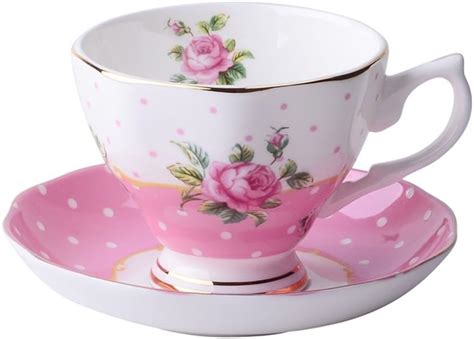 Eplze Ybk Tech Euro Style Cup Saucer Set Bone China Teacup Coffee Cup