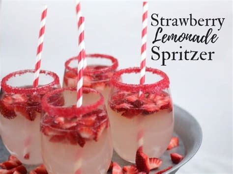 Strawberry Lemonade Spritzer Holiday Dinner Tips Saving You Dinero