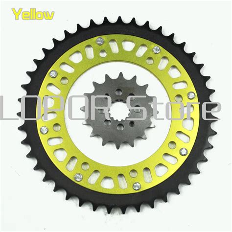 Lopor Motorcycle Trear T Front Sprocket Kit For Kawasaki Klr