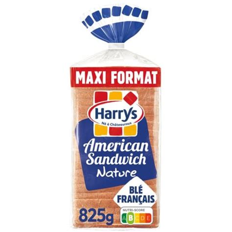 Pain De Mie American Sandwich Nature Maxi Format Sans Additifs HARRYS