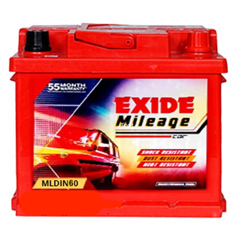 Exide Mileage ML Din 60 Battery Price In Batterymantra