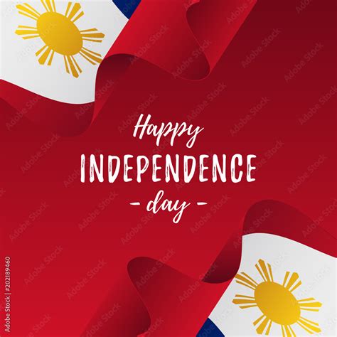 Banner Or Poster Of Philippines Independence Day Celebration