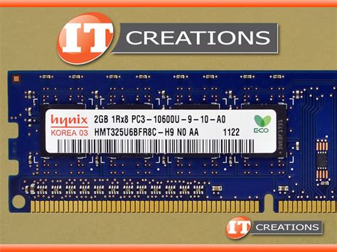 HMT325U6BFR8C-H9 Hynix 2GB 1rx8 PC3-10600u Unbuffered DDR3-1333 Memory ...