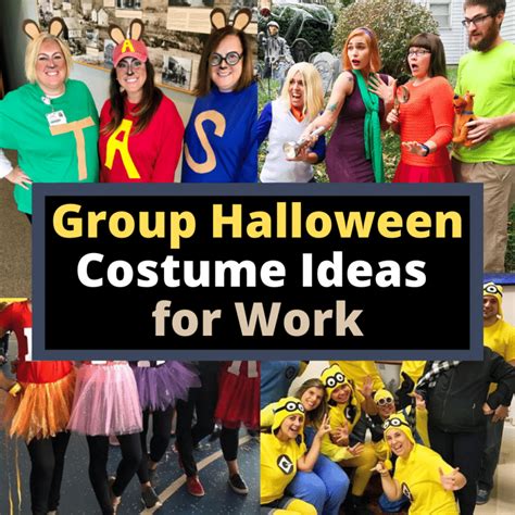 10 Easy DIY Group Halloween Costumes for Work.