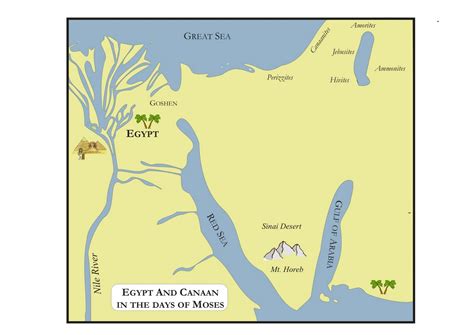 Detailed Map Of Israel Exodus From Egypt