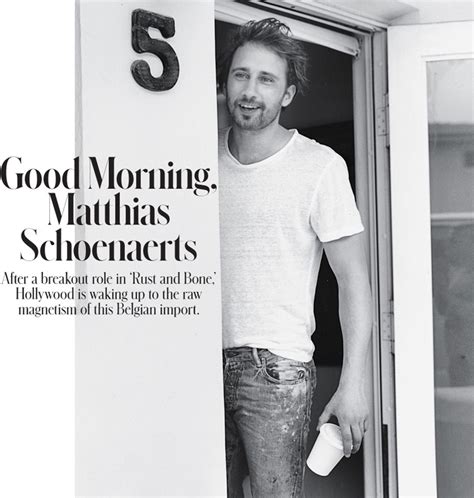 Matthias Schoenaerts by Bruce Weber for The NY Times T Style