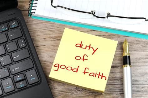 Duty Of Good Faith Free Of Charge Creative Commons Post It Note Image