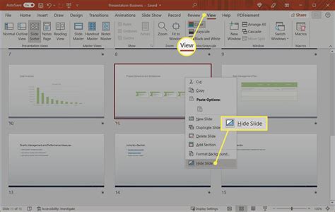 How To Hide And Unhide A Slide In Powerpoint