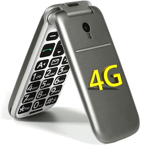 Buy 4G Volte Big Button Flip Cell Phone for Seniors Big Buttons LTE ...