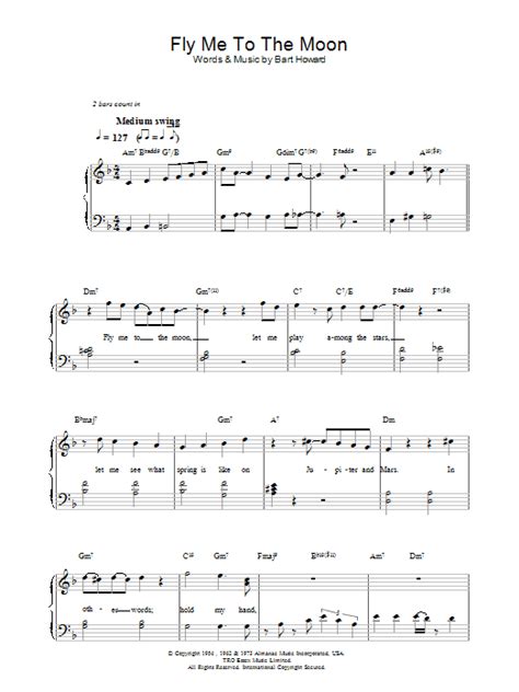 Fly Me To The Moon In Other Words Sheet Music Direct