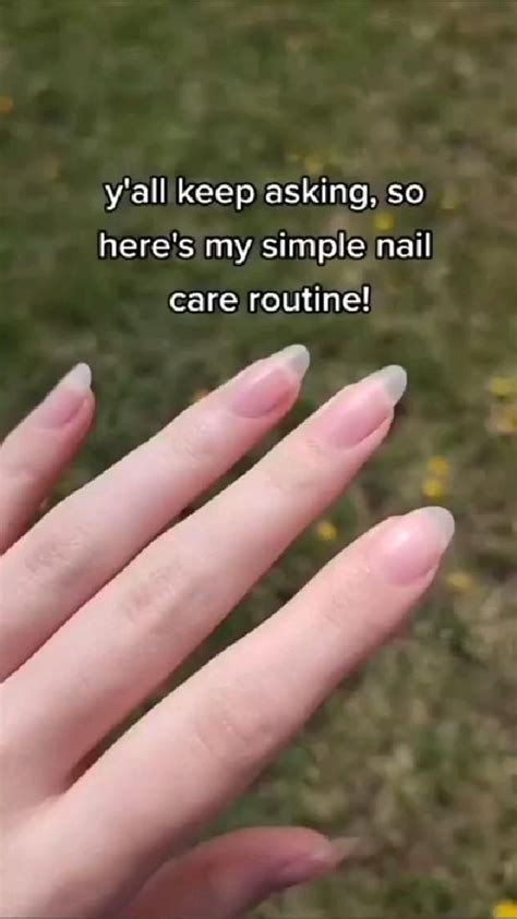 Simple Nail Care Routine 💅 Simple Nails Nail Care How To Grow Nails