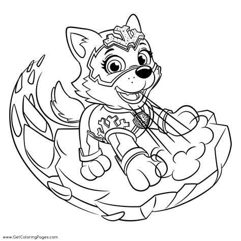 Paw Patrol Mighty Pups Coloring Pages - Coloring Pages For Kids And ...