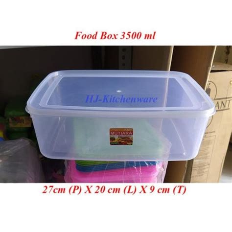 Jual Promo Food Box 3500ml Plastik Kotak Makan 3 5l Tempat Donat