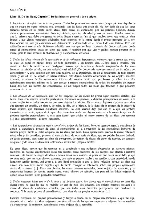 John Locke Ensayo Sobre El Entendimiento Humano PDF