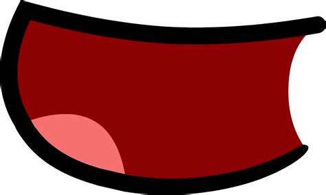 hd open mouth  smile bfdi mouth transparent png image