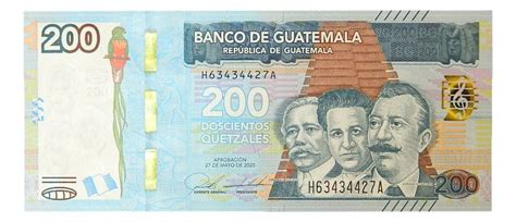 2020 GUATEMALA 200 QUETZALES BILLETE Monedalia Es