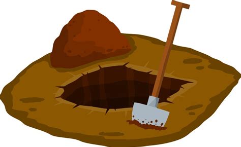 Two Men Dig A Hole With Shovels Funeral Royalty Free Vector