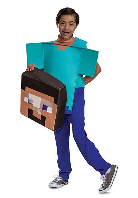 Minecraft Steve Child Adaptive Costume