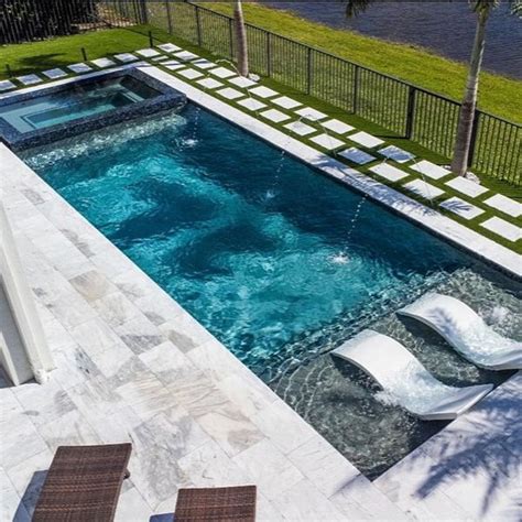 BLUE MIRROR POOLS USFL040 Poolique Private Pool And Built In Spa