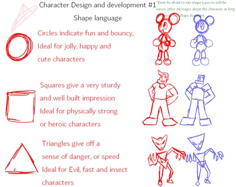 Character design tips #1 - Shape language — Weasyl